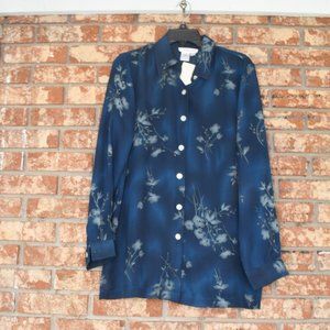 COLDWATER Creek Multicolored Blouse  NWT